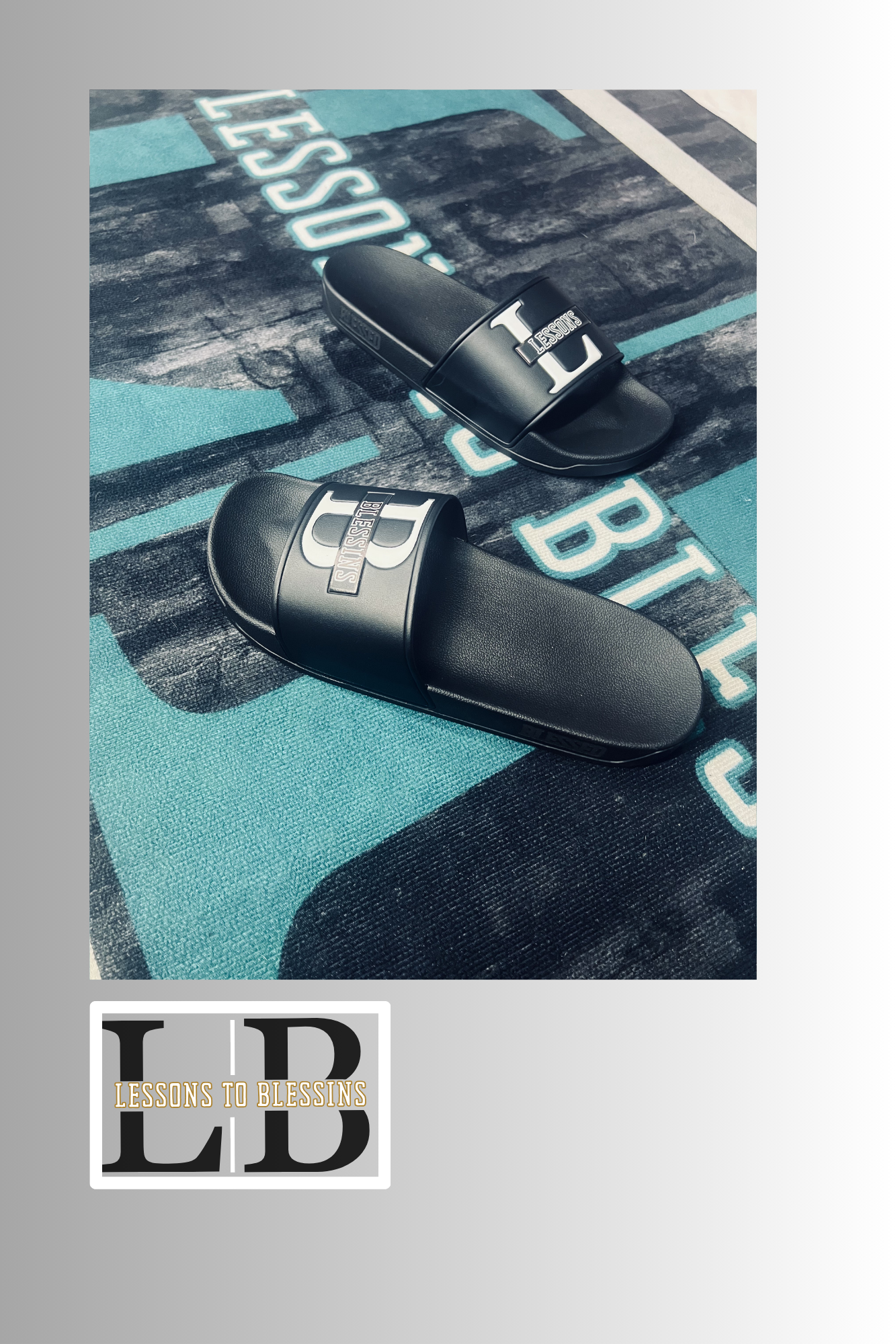 LB Signature Slides - Black & White