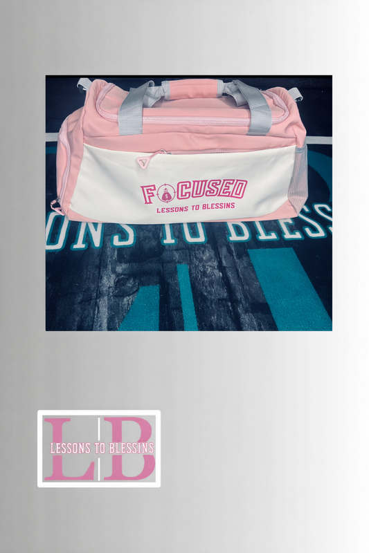 Focused Duffle Bag - Pink/White