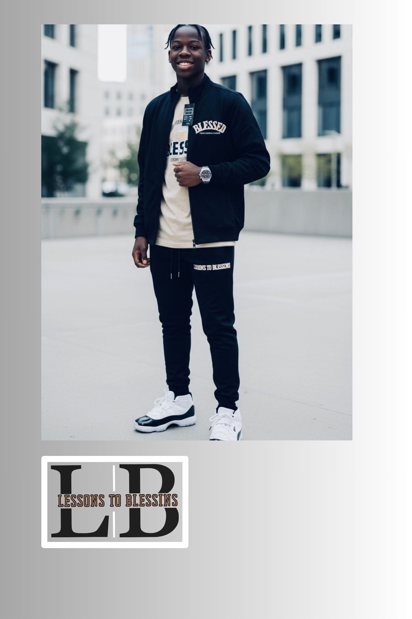 Blessed Tracksuit Pants - Black