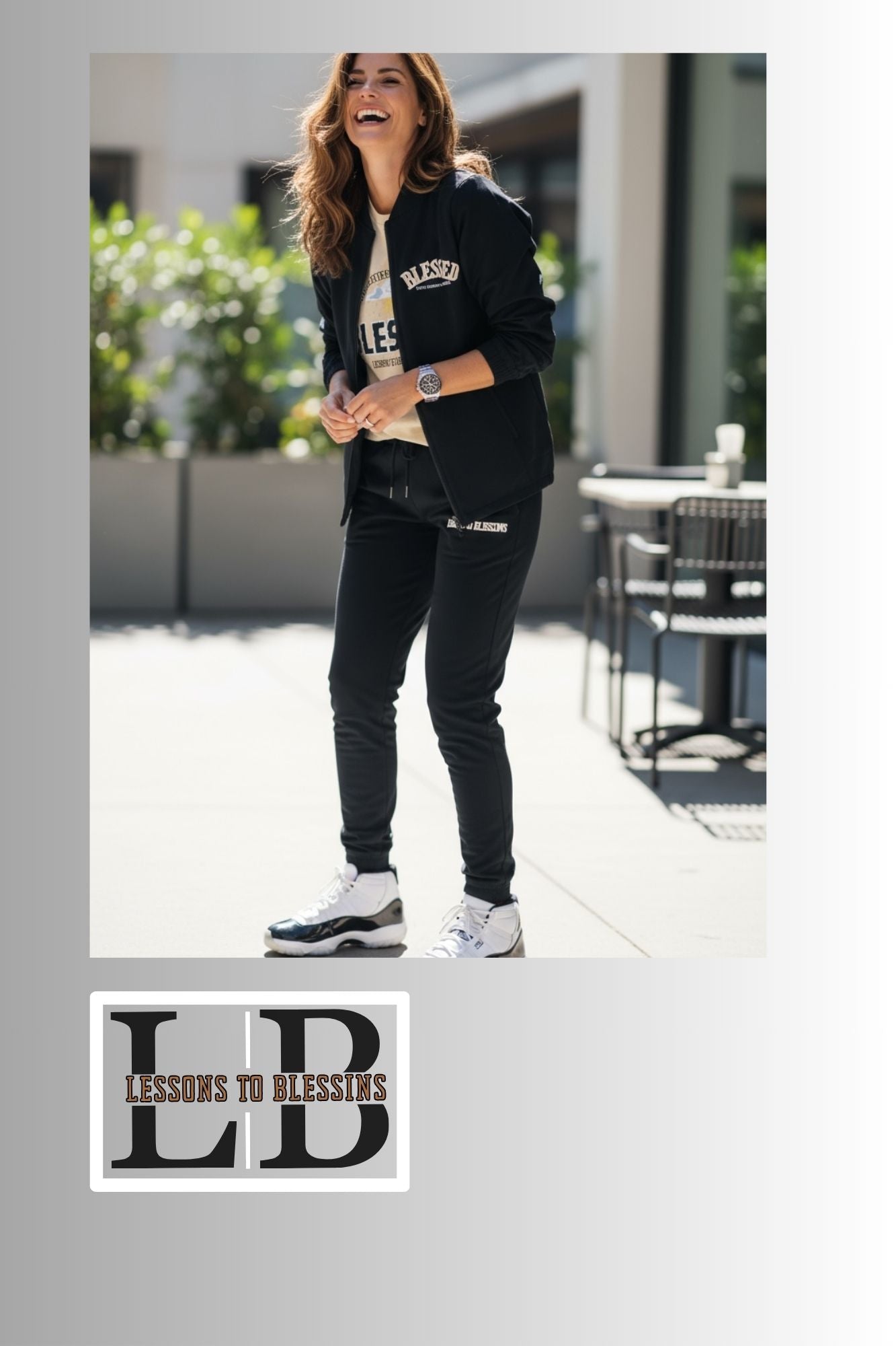 Blessed Tracksuit Pants - Black