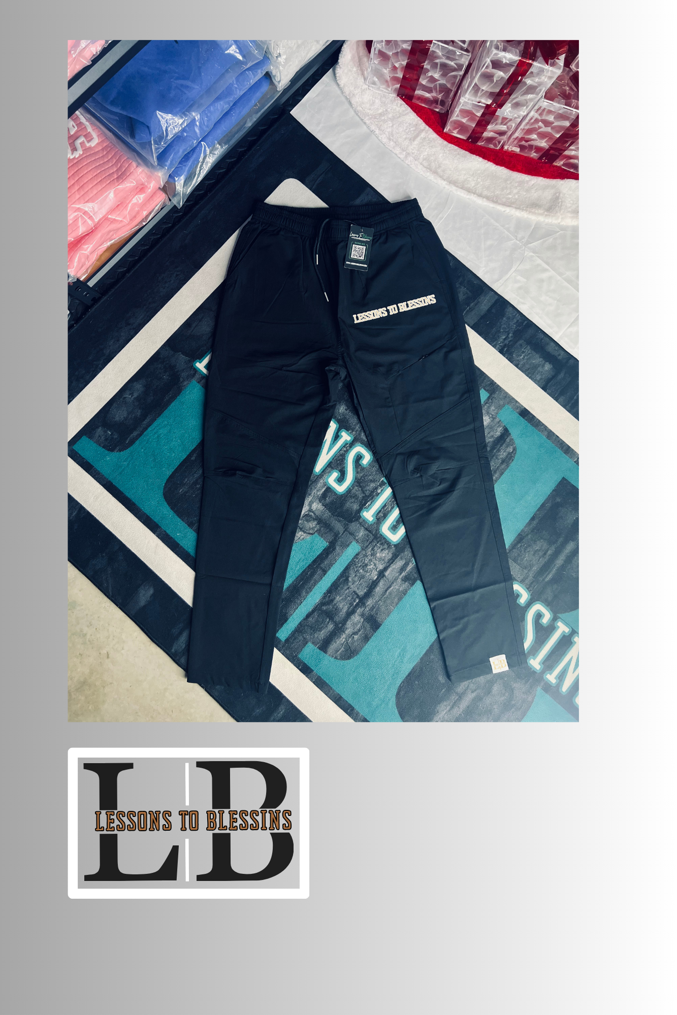 Blessed Tracksuit Pants - Black