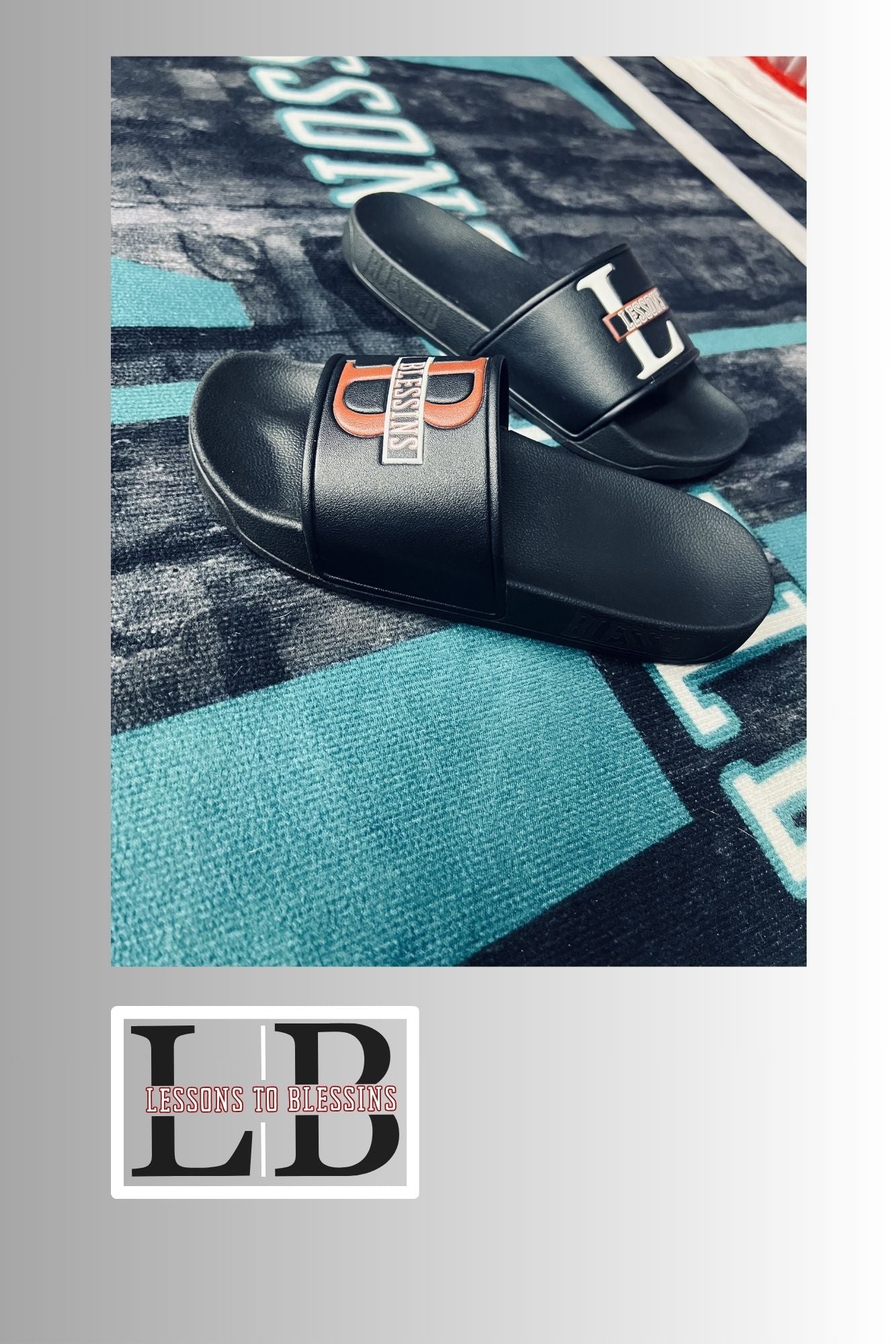 LB Signature Slides - Black, White, & Red
