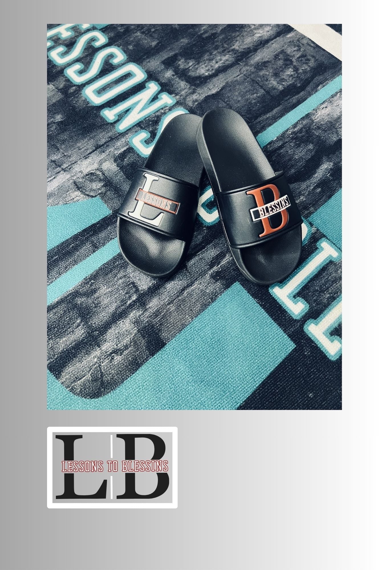 LB Signature Slides - Black, White, & Red