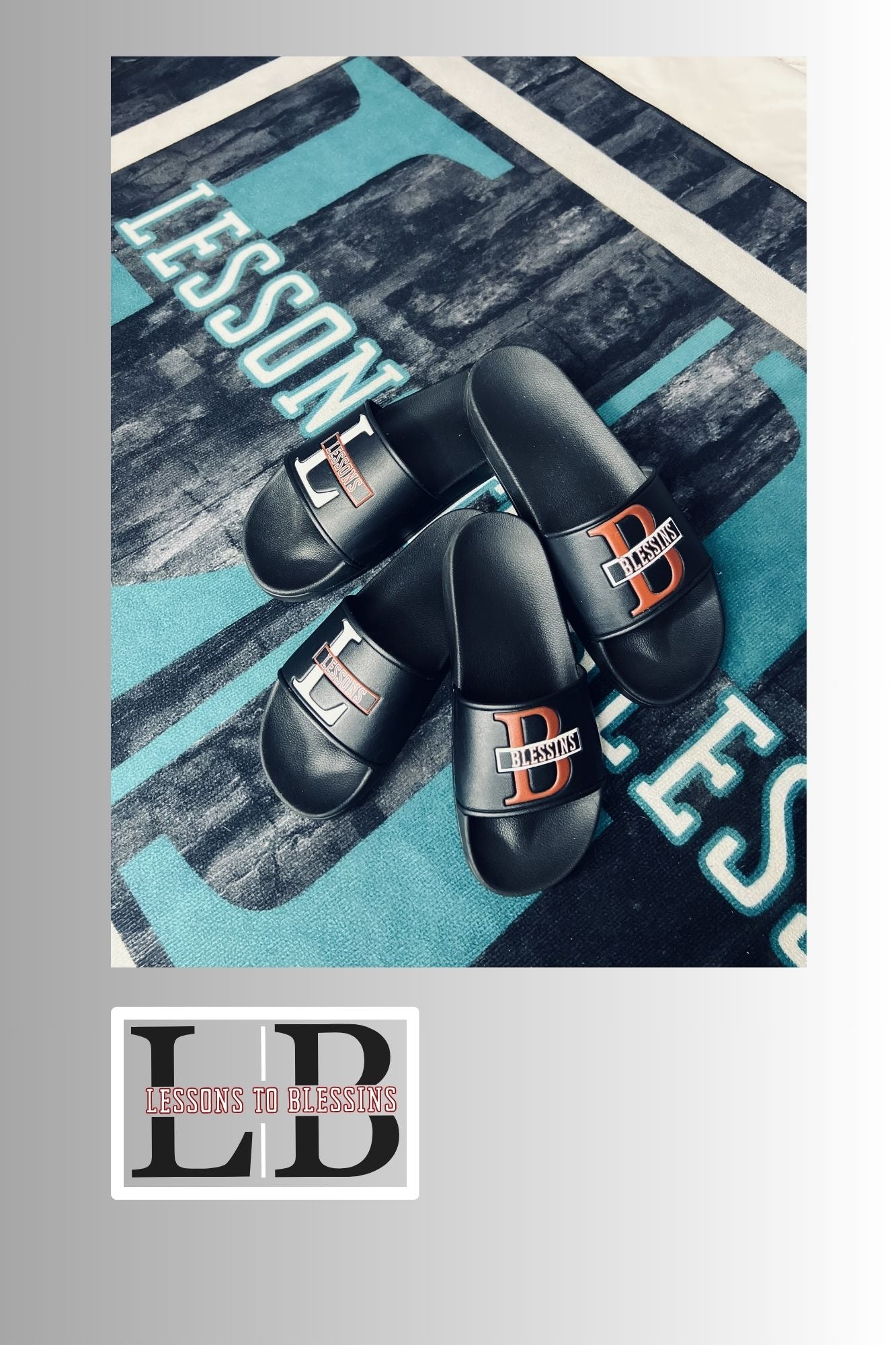 LB Signature Slides - Black, White, & Red