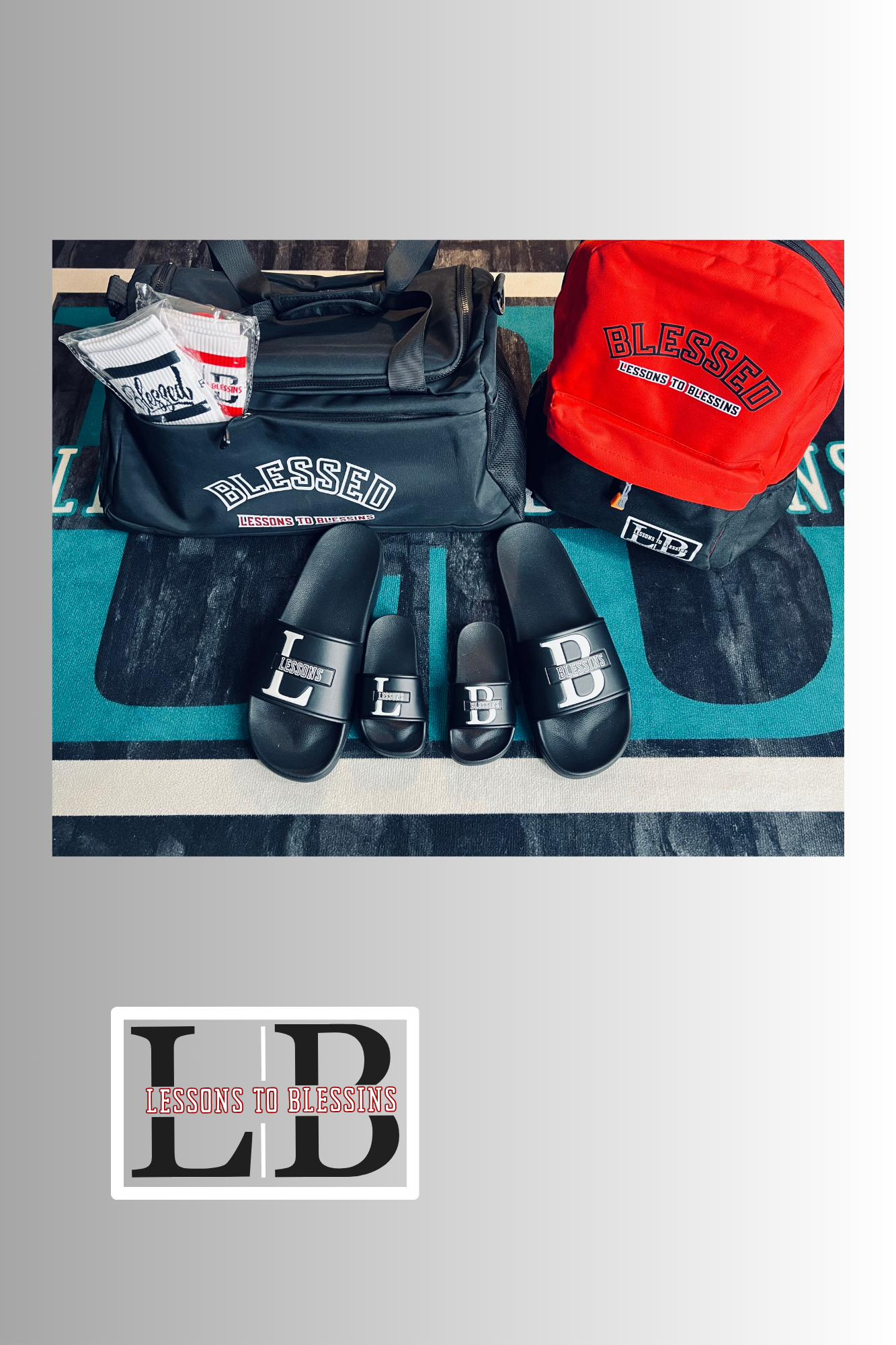 Blessed Duffle Bag - Black/Red