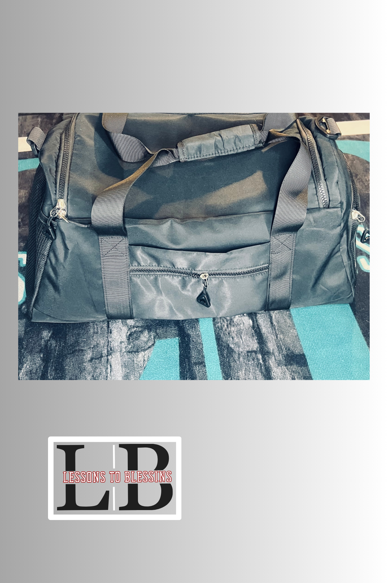 Blessed Duffle Bag - Black/Red