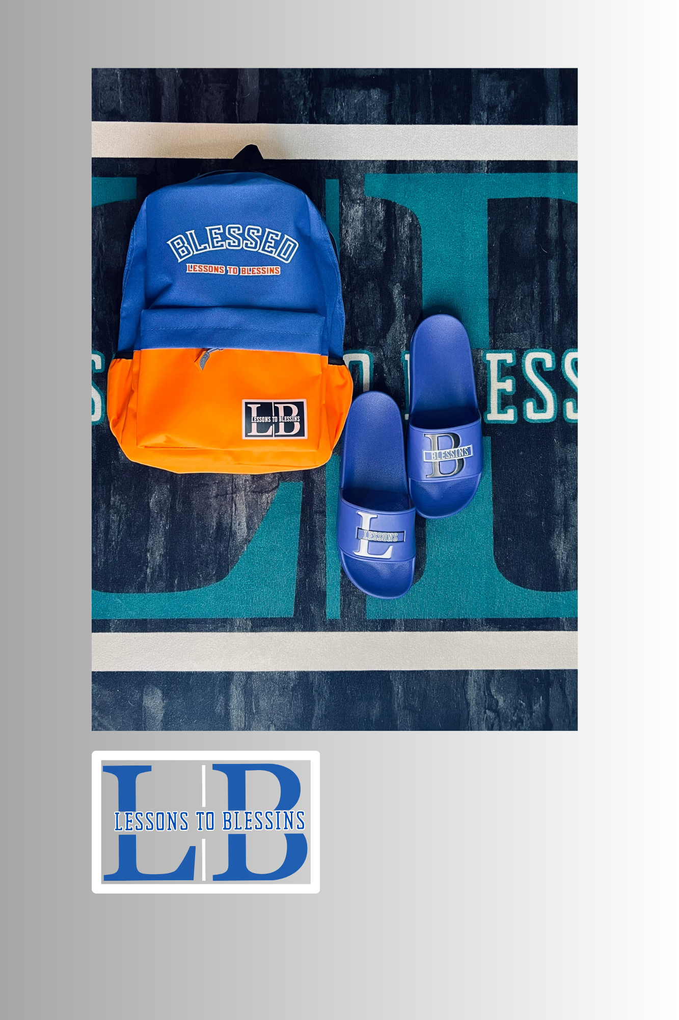 Blessed Backpack - Blue/Orange