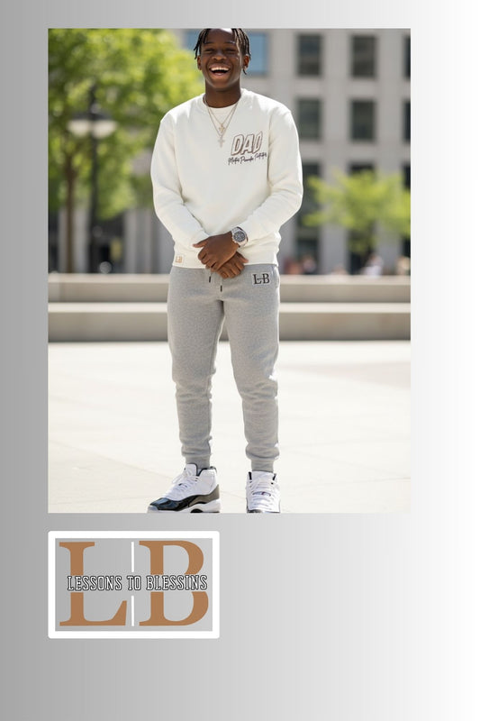 Dad: Mentor, Provider, Protector, Puff Print Sweatshirt