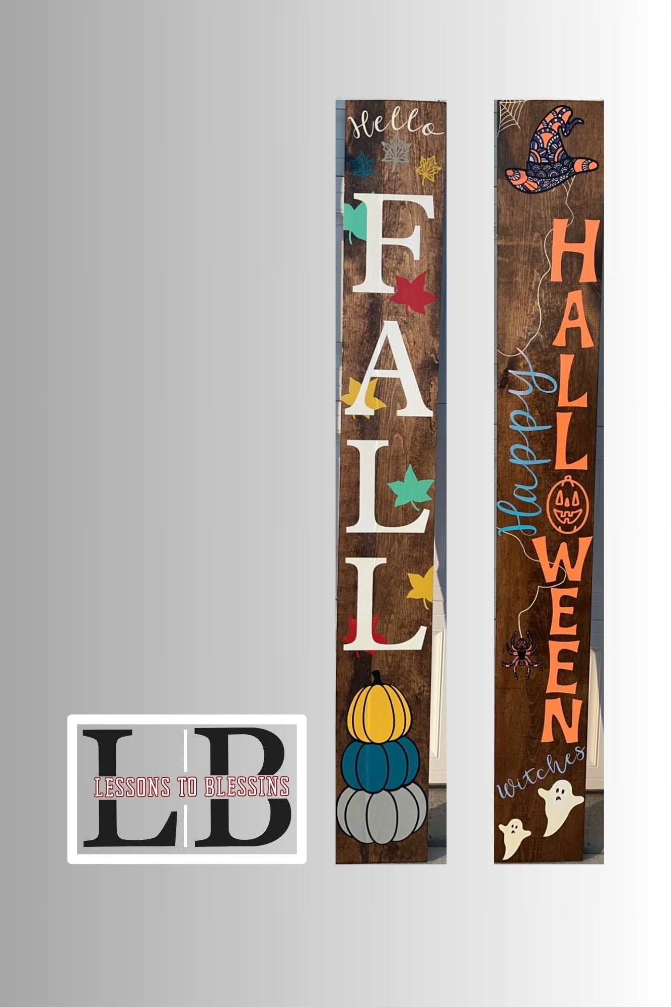 Fall & Halloween Double Sided Sign