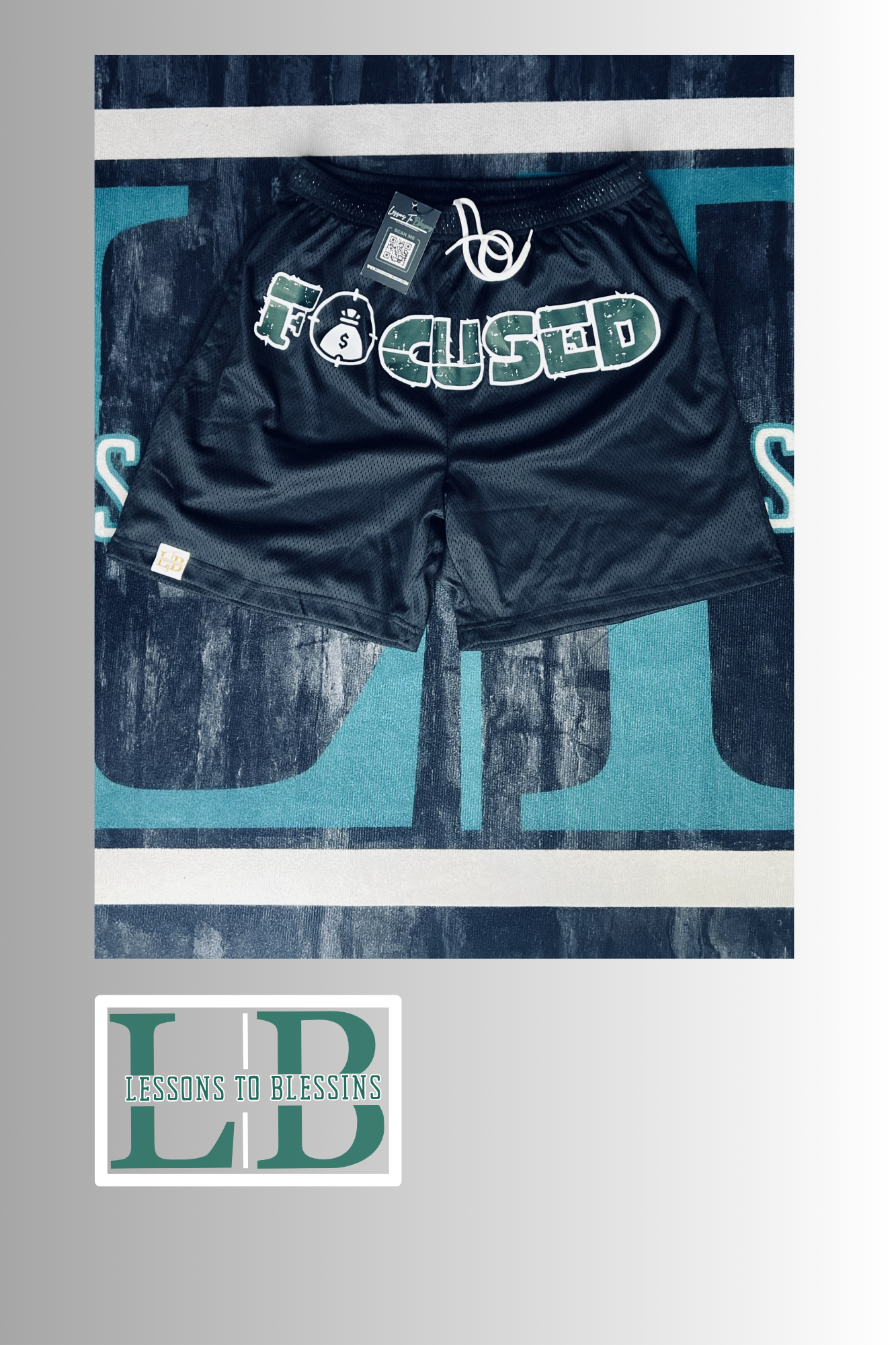Focused Mesh Shorts - Black