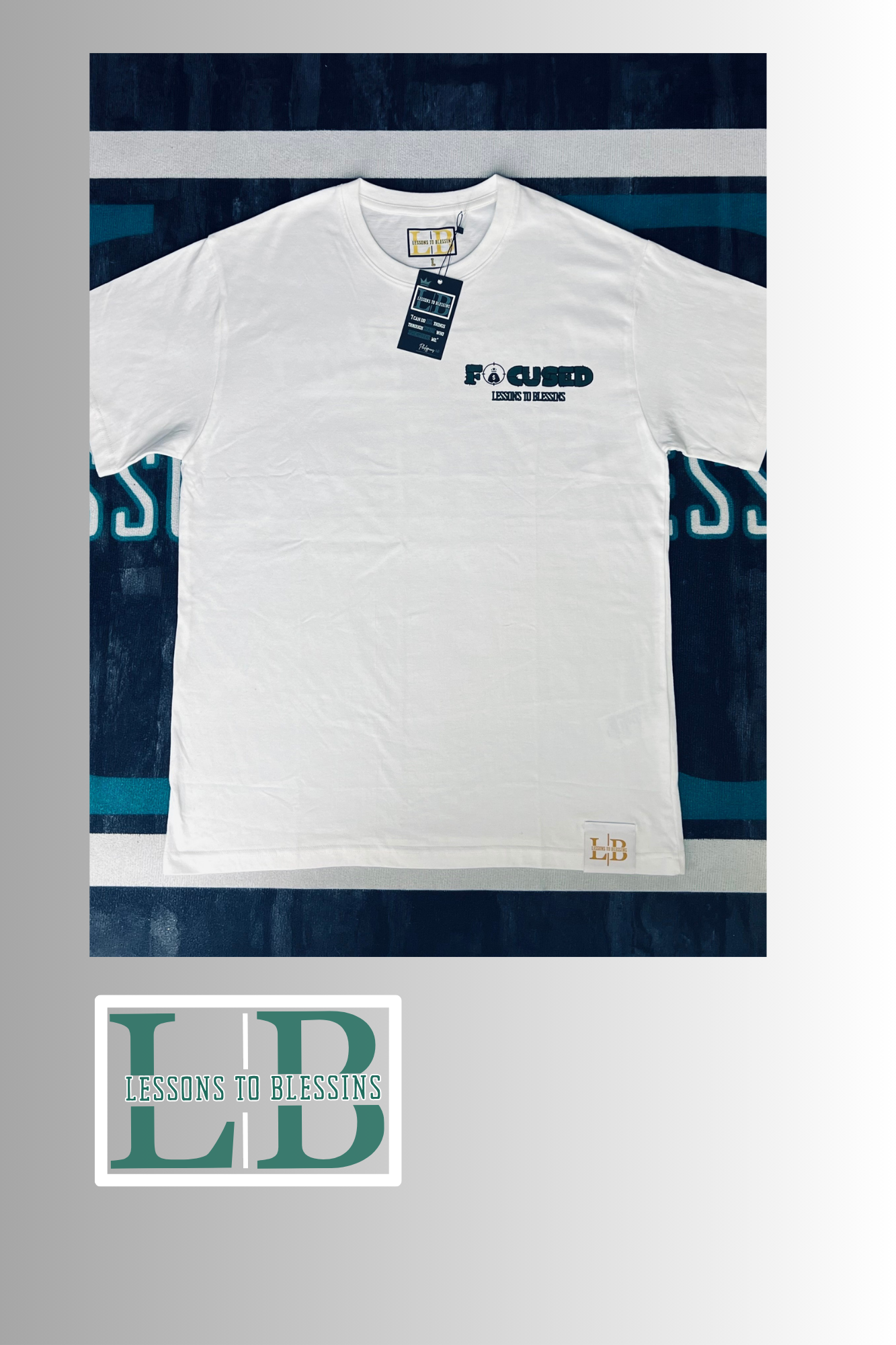 Focused Tee - White/Black