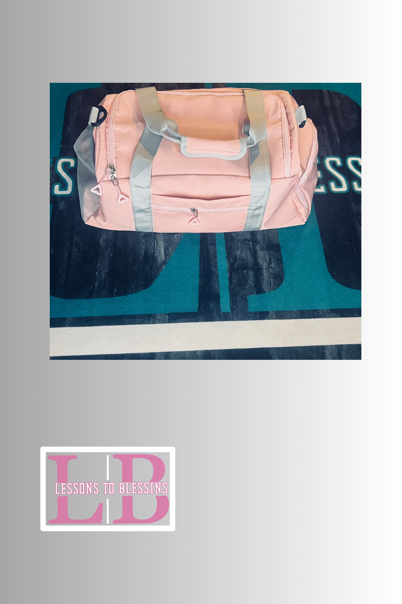 Focused Duffle Bag - Pink/White