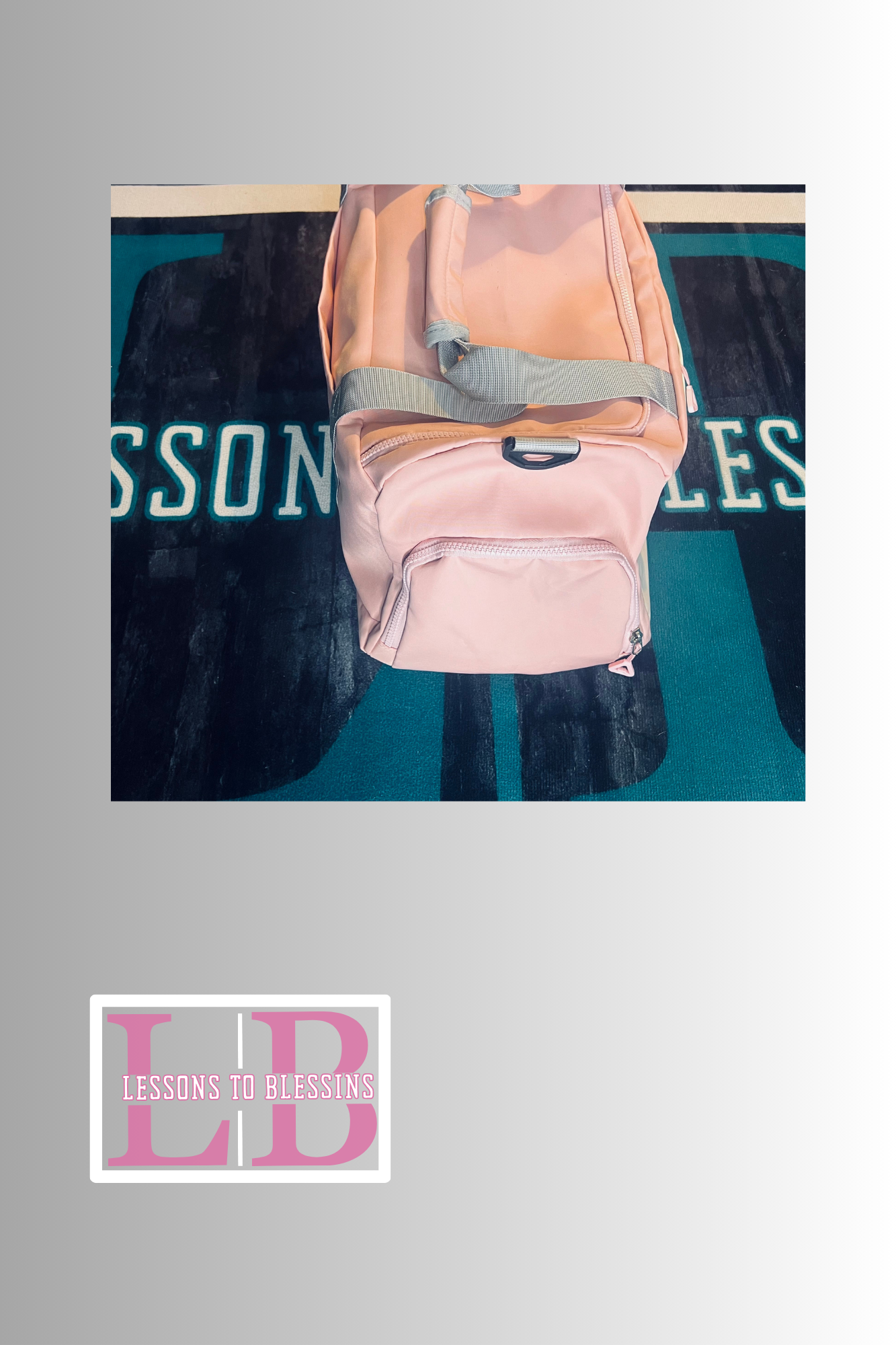 Focused Duffle Bag - Pink/White