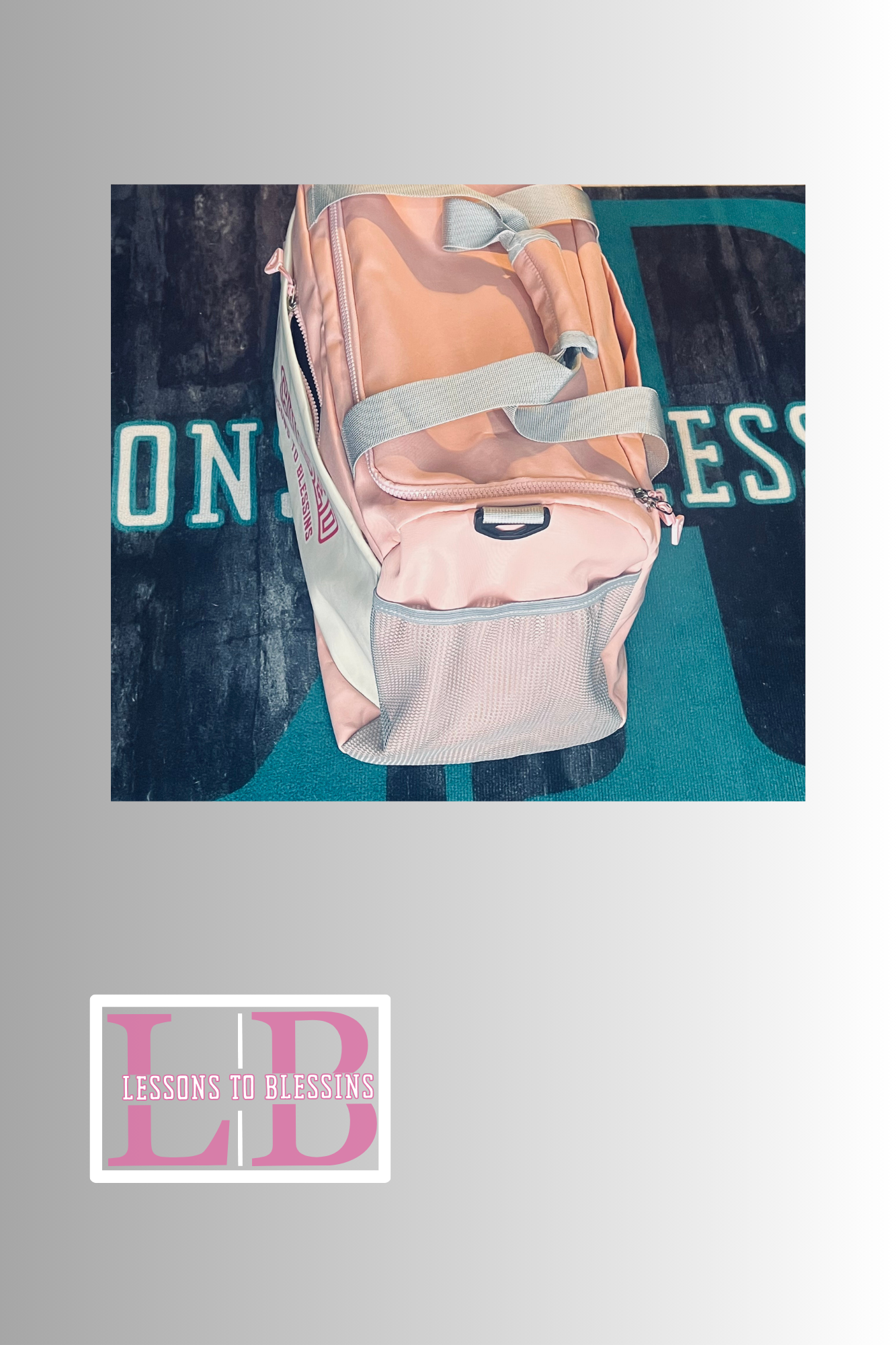 Focused Duffle Bag - Pink/White