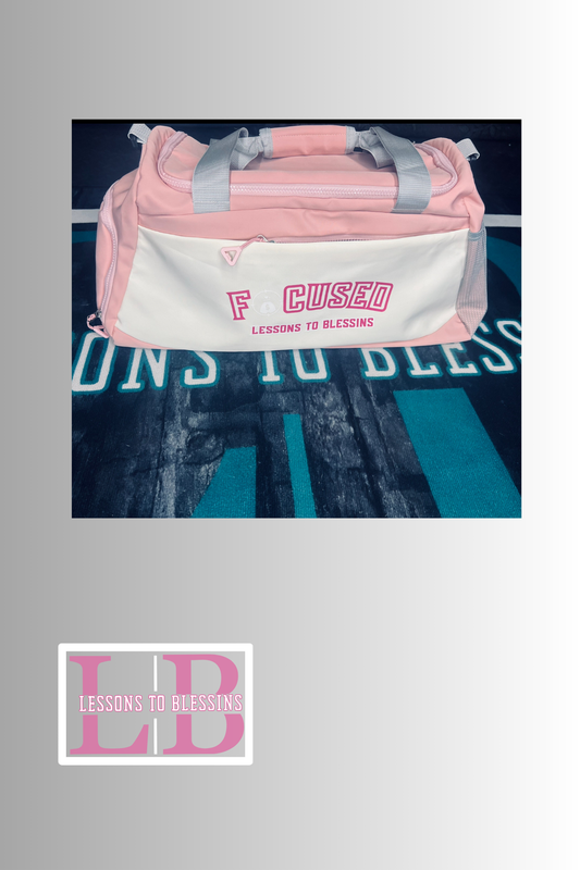 Focused Duffle Bag - Pink/White