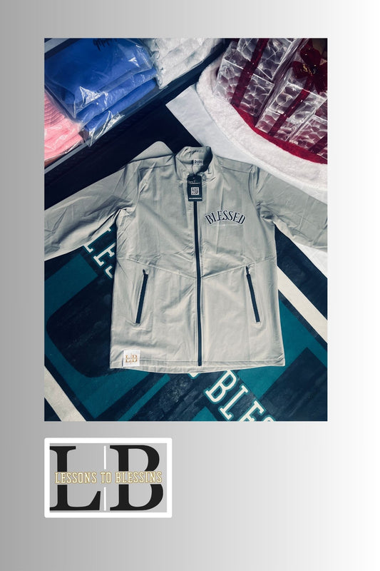 Blessed Lightweight Zip Jacket - Grey