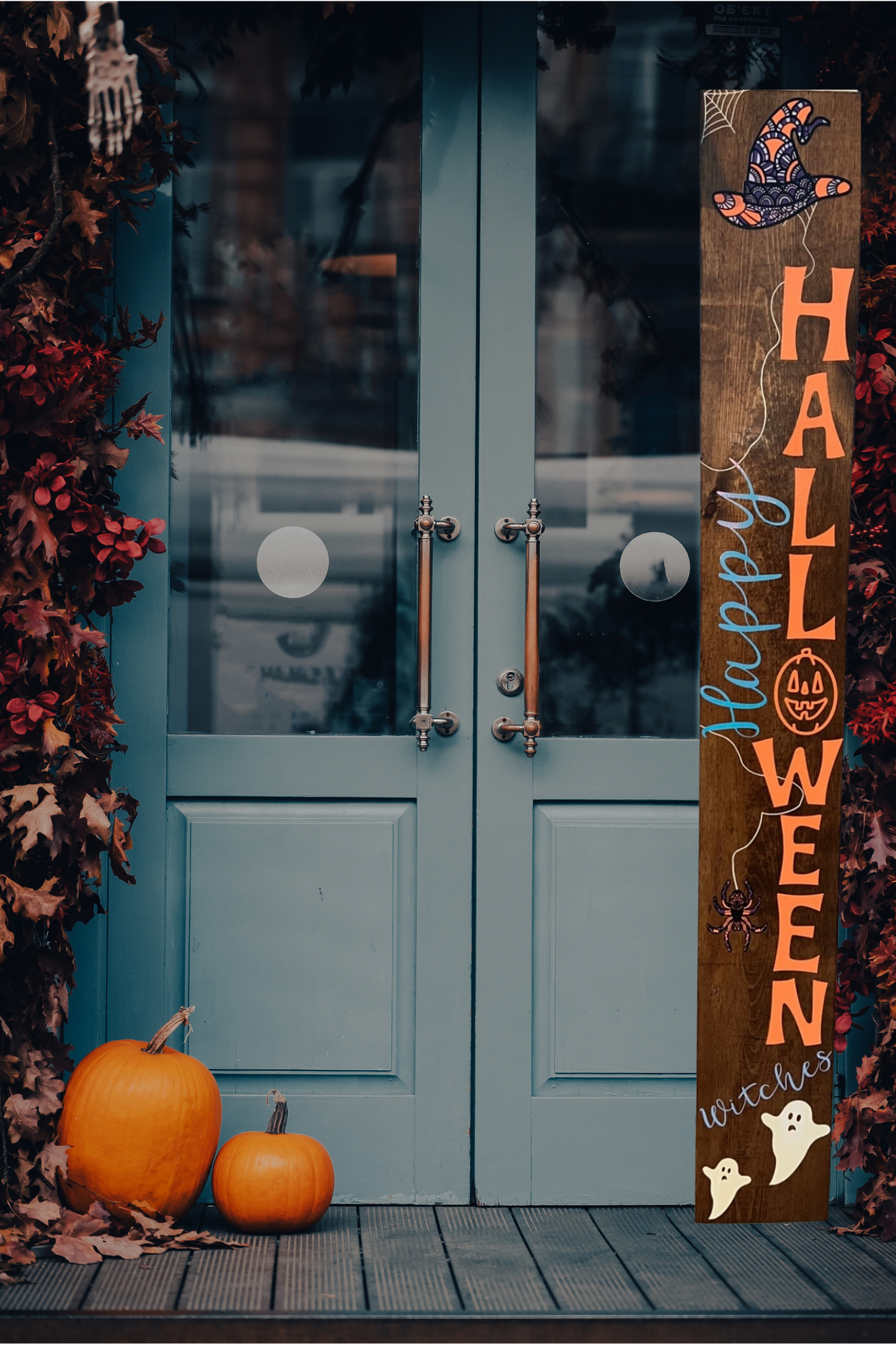 Fall & Halloween Double Sided Sign