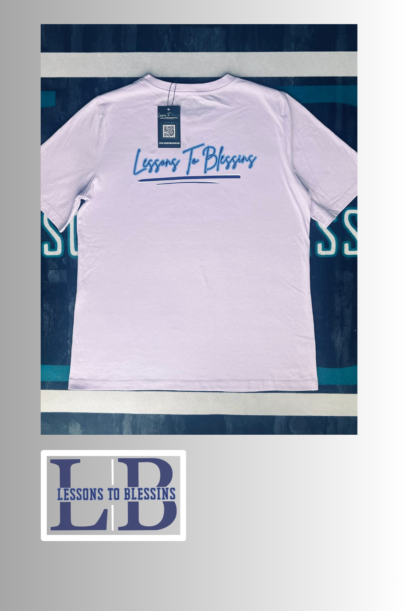Every Lesson Is A Blessing Sleeved Biker Set - Purple