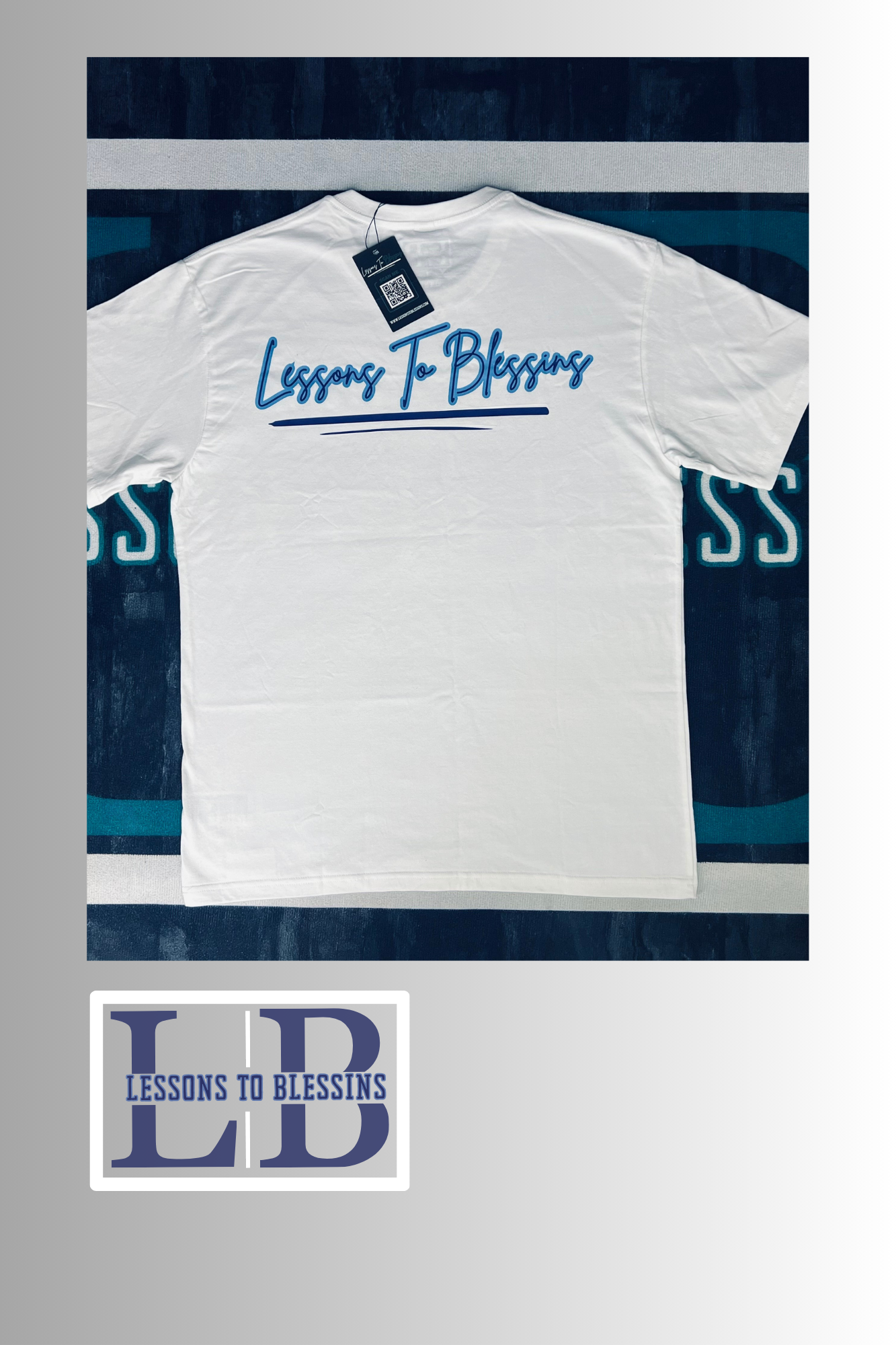 Every Lesson Is A Blessing Tee - White/Purple