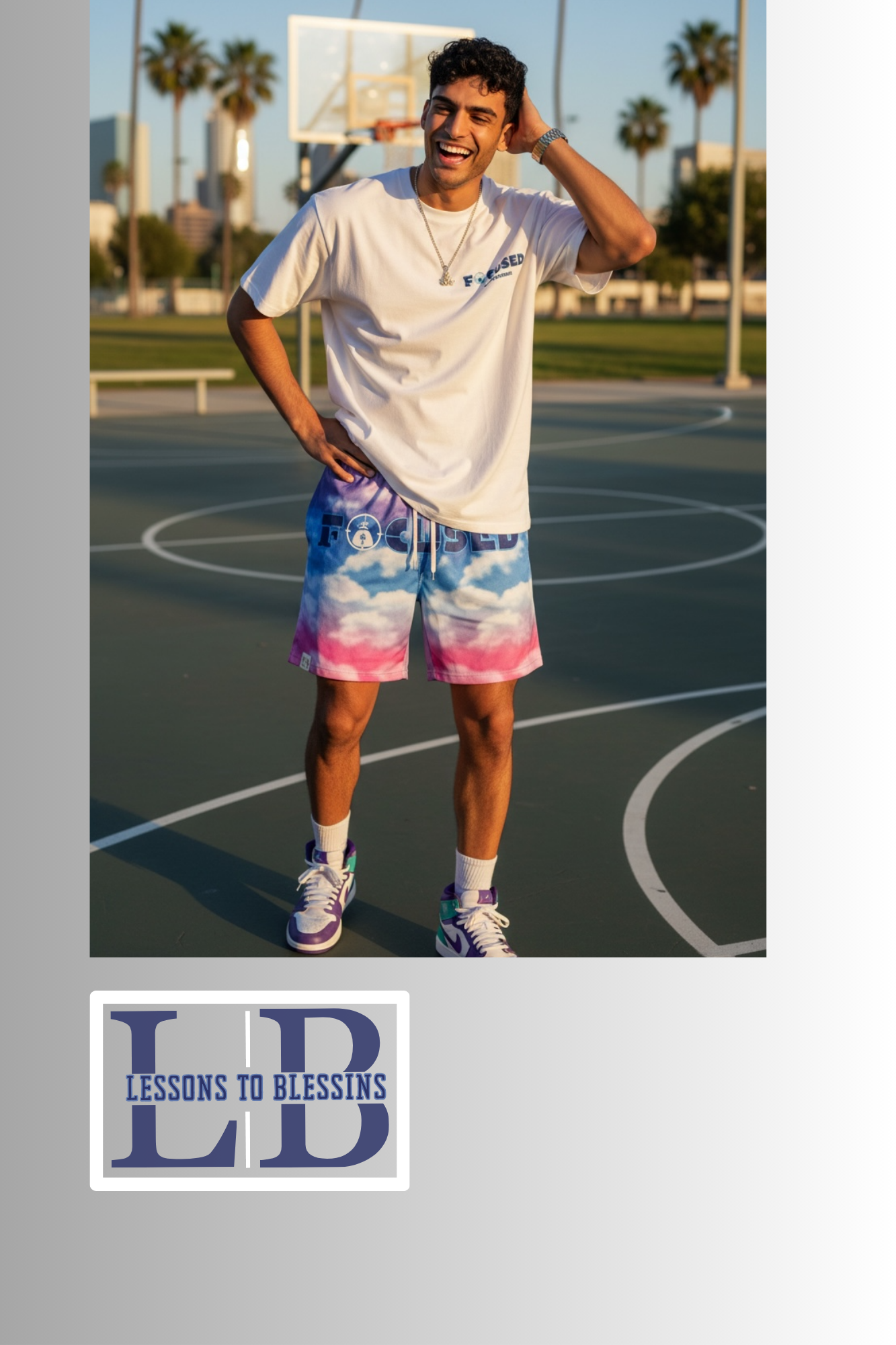 Focused Mesh Shorts - Purple