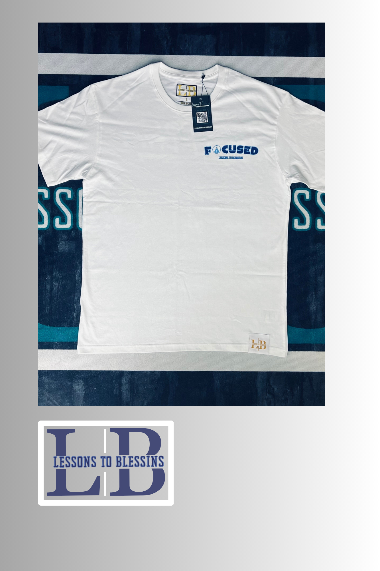 Focused Tee - White/Purple