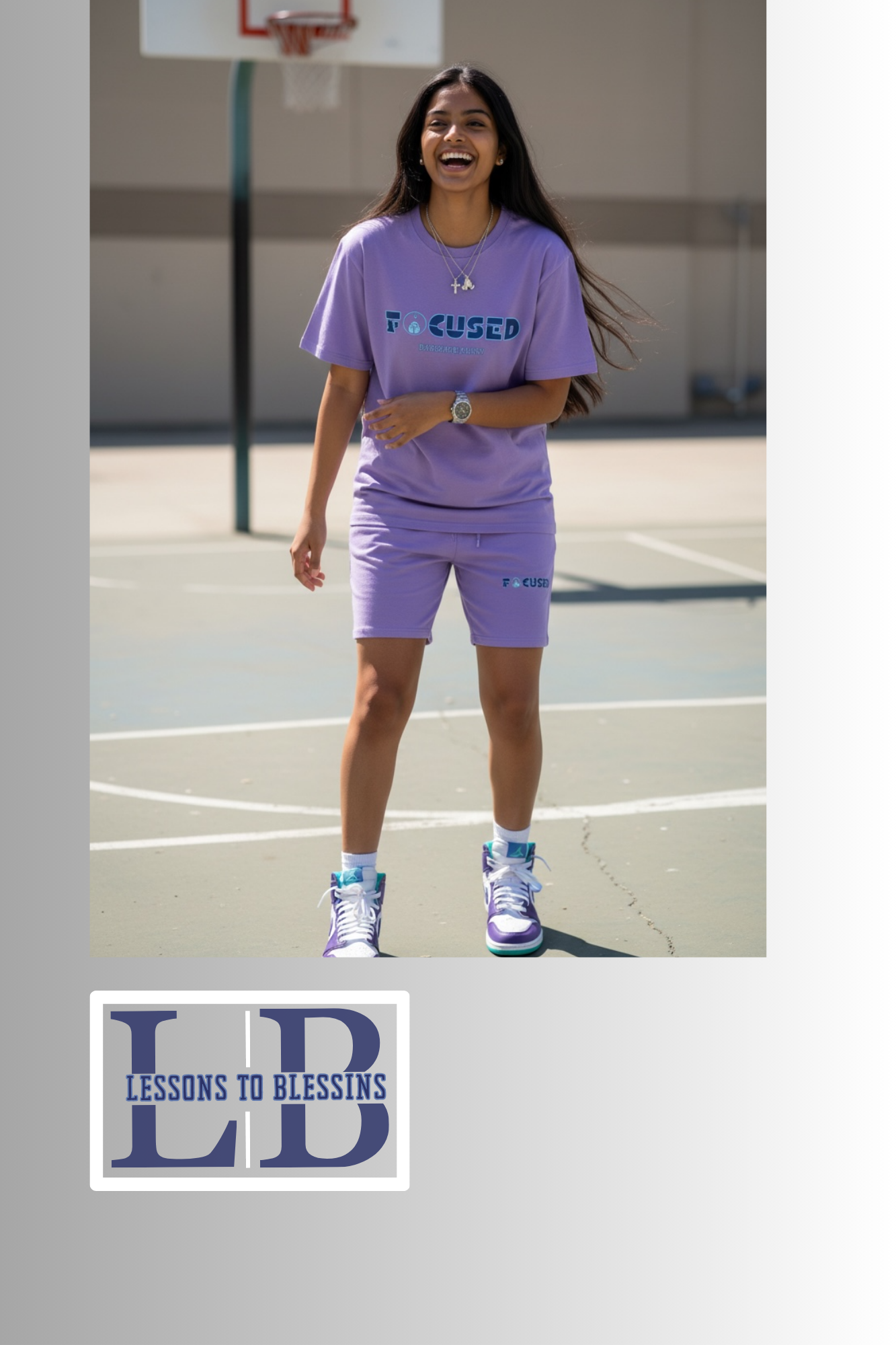 Focused Sleeved Biker Set - Purple