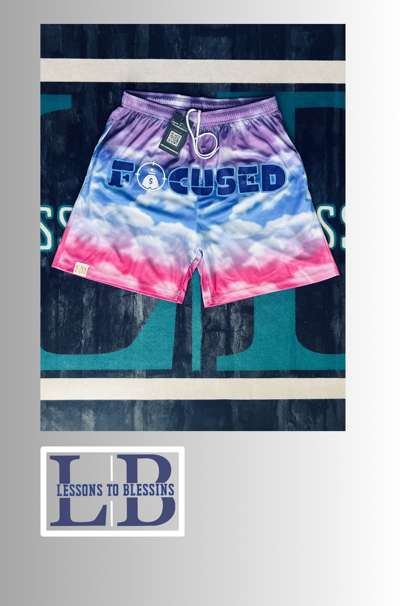 Focused Mesh Shorts - Purple