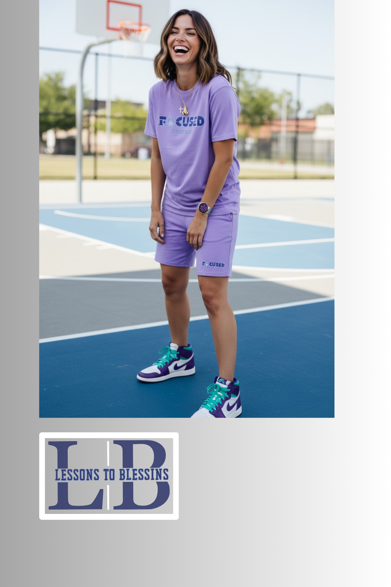 Focused Sleeved Biker Set - Purple