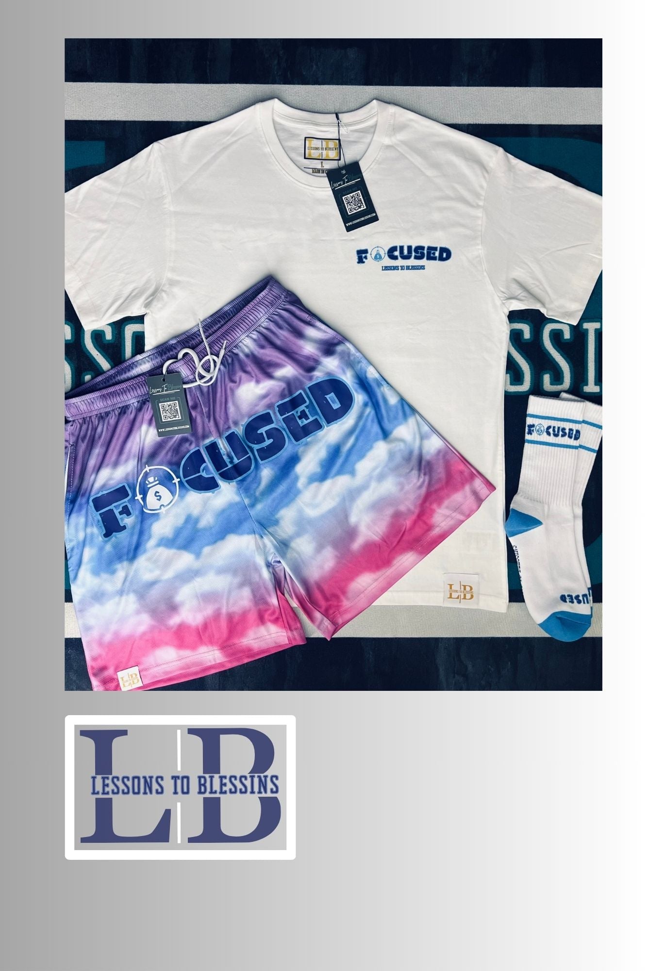 Focused Mesh Shorts - Purple