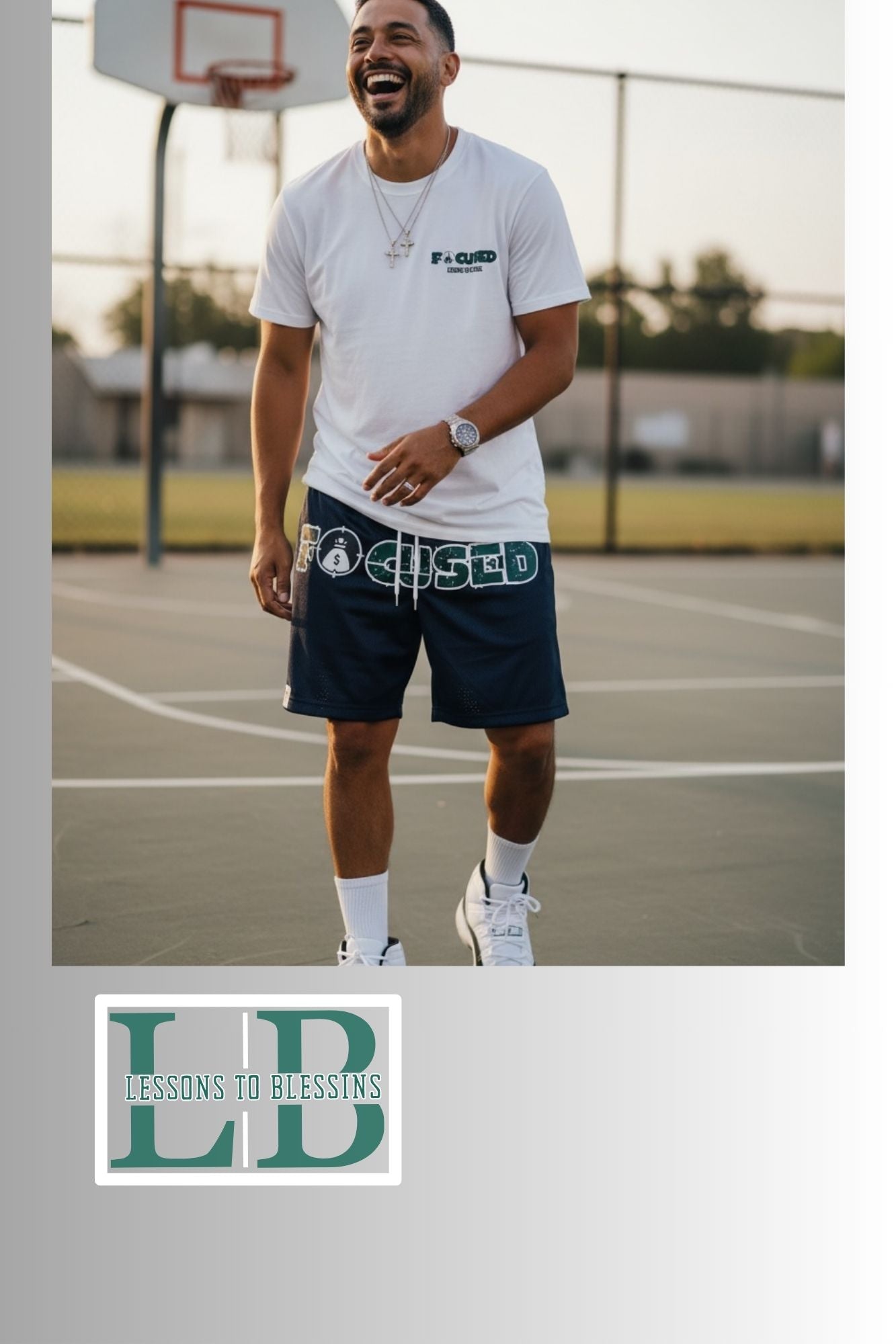 Focused Tee - White/Black