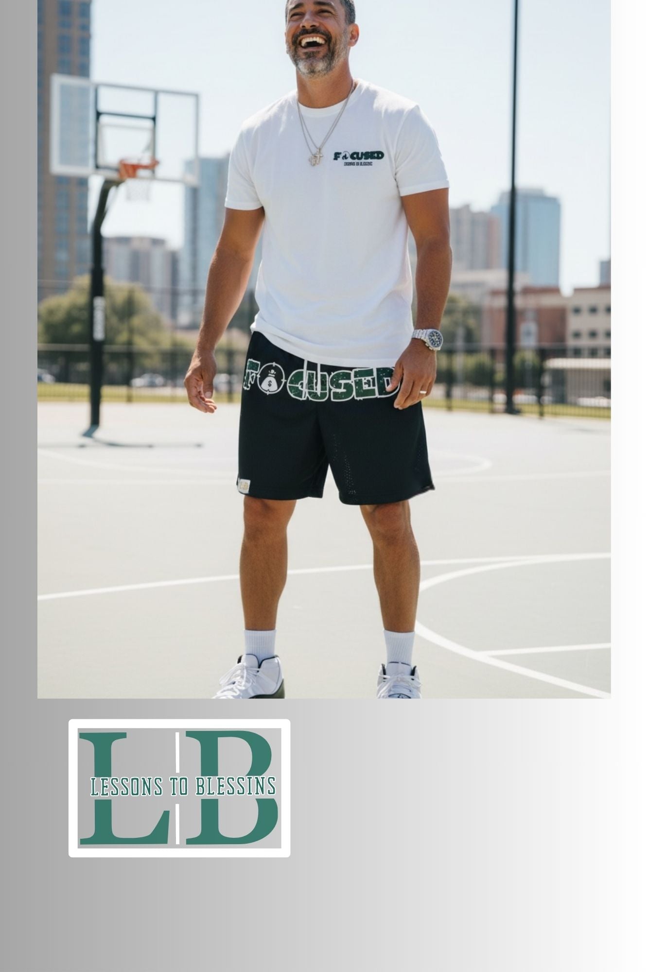 Focused Tee - White/Black