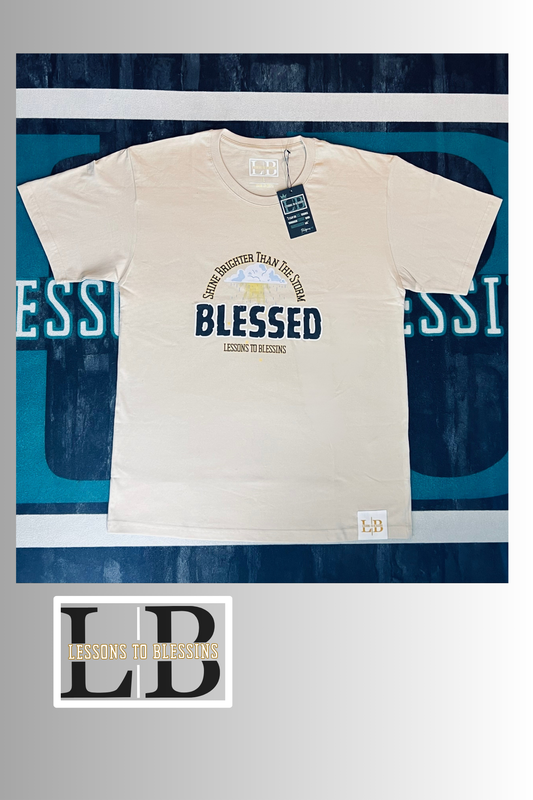Shine Brighter Than The Storm Matching Tee - Tan