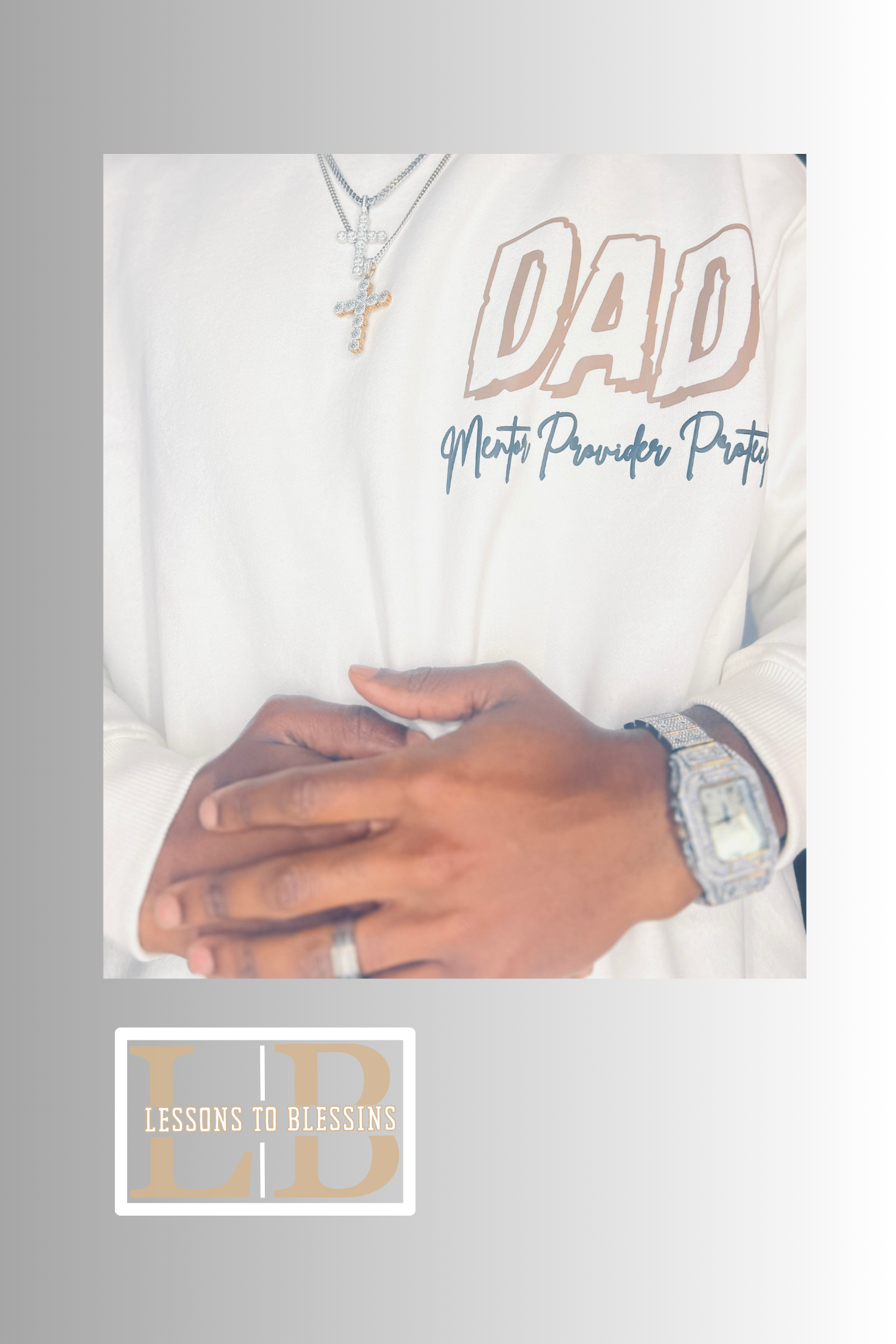 Pre-Order (4-7Weeks🚚) Dad: Mentor, Provider, Protector, Puff Print Sweatshirt